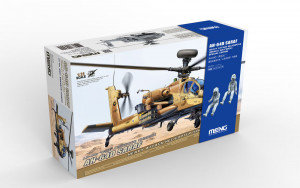 MENG-Model 1:35 QS-005s AH-64D Saraf Heavy Attack Helicopter (Israeli Air Force) Special Edition (incl. Two Resin figures)