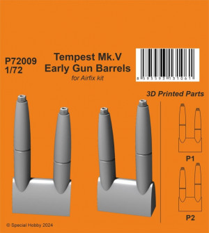 CMK 1:72 Tempest Mk.V Early Gun Barrels 1/72