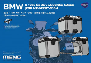 MENG-Model 1:9 SPS-091s BMW R 1250 GS ADV Luggage Cases (FOR MT-005/MT-005s) (Pre-colored Edition)