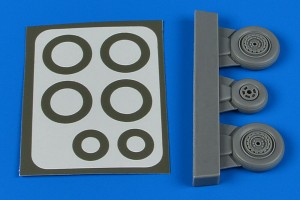 Aires 1:48 4906 MiG-17 wheels & paint masks