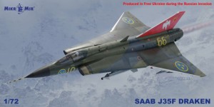 Micro Mir  AMP 1:72 MM72-027 Saab J35F Draken