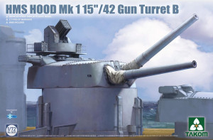 Takom 1:72 TAK5020 HMS Hood Mk 1 15/42 Gun Turret B