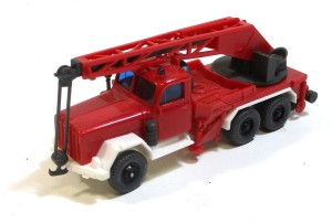 Wiking H0 1/87 Magirus Eckhauber Feuerwehr Bergekran rot o. OVP 