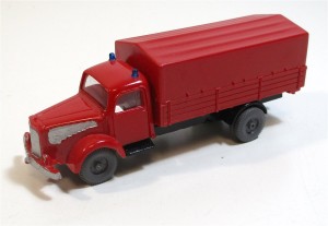 IMU Replica H0 1/87 MB L5000 Feuerwehr Pritschen-LKW o. OVP 