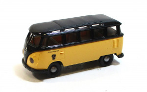 Brekina H0 1/87 VW T1b Bus Österreischiche Post schwarz / gelb