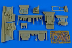 Aires 1:48 4629 Lavochkin La-5F/FN cockpit set f.Zvezda