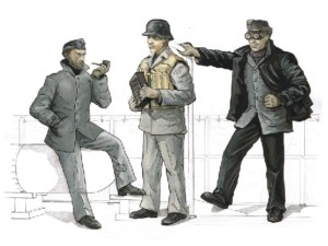 CMK 1:72 S-100  Crew for AA gun 3,7cm für Schnellboot S-100