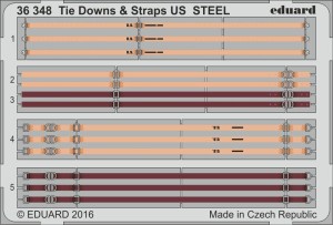 Eduard Accessories 1:35 36348 Tie Downs & Straps US STEEL