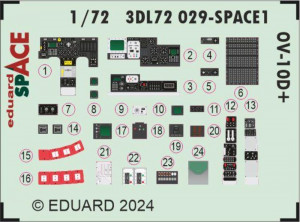 Eduard Accessories 1:72 OV-10D+ SPACE 1/72 ICM
