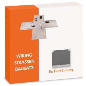 # Wiking H0 1/87119904 Strassenbausatz - 5-teilige  Einmündung - OVP NEU