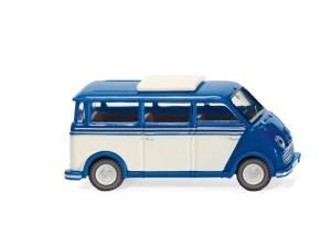 Wiking H0 1/87 033402 DKW Schnelllaster Bus - blau/perlweiß - OVP NEU