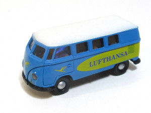 Brekina H0 1/87 VW T1 Bus LUFTHANSA - blau/gelb