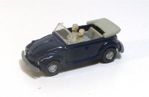 Wiking H0 1/87 VW Käfer 1303 Cabriolet blau PKW-Modell o. OVP 