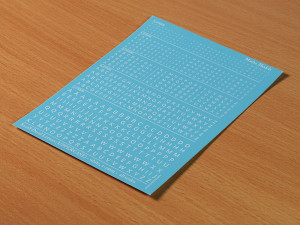 Matho Models  80018 Decal Letters (UPPERCASE) - white, 1-3mm - NEU