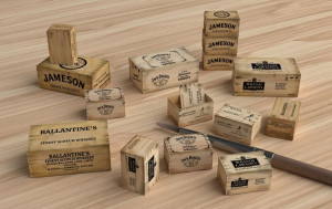 Matho Models 1:35 35130 Wooden Crates: whiskey - NEU