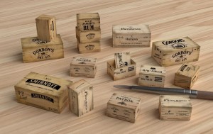 Matho Models 1:35 35131 Wooden Crates: liquors - NEU