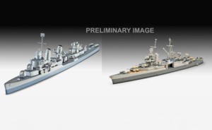 Revell 1:700 5644 Pacific Warriors (USS Fletcher & USS Indianapolis)