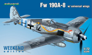 Eduard Plastic Kits 1:72 Fw 190A-8 w/universal wings Weekend Edit