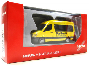 Modellauto H0 1/87 Herpa 092531 MB Sprinter 13 Postbus