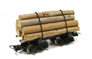 Rivarossi H0 2349 (DC) US Holztransportwagen Log Buggle ohne OVP (2301h)