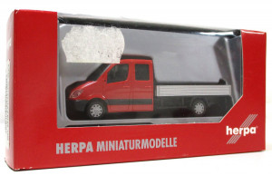 Modellauto H0 1/87 Herpa 047302 MB Sprinter 06 DoKa Pritsche