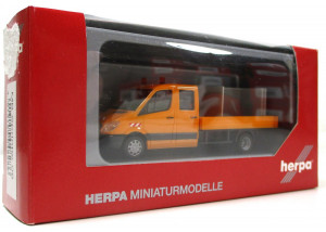 Modellauto H0 1/87 Herpa 048286 MB Sprinter 06 DoKa Pritsche Kommunal