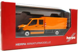 Modellauto H0 1/87 Herpa 095198 MB Sprinter 18 DoKa Pritsche Kommunal