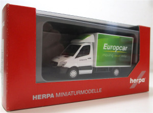 Modellauto H0 1/87 Herpa 093958 MB Sprinter 13 Koffer Europcar