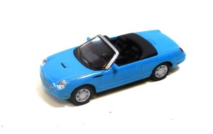 Schuco H0 1/87 Ford Thunderbird Cabriolet wasserblau o. OVP (117/9)