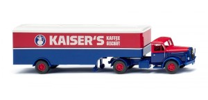 *Wiking H0 1/87 051328 Henschel Koffersattelzug Kaiser's Kaffee - NEU