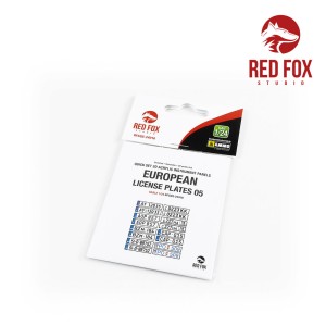 Red Fox Studio 1:48 RFSQS-24018 1/24 European Lincense plates vol.05