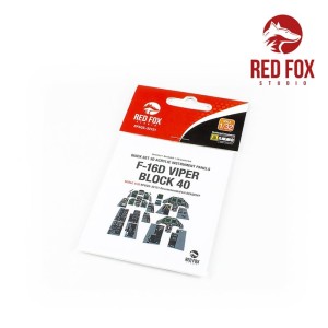 Red Fox Studio 1:32 RFSQS-32121 1/32 F-16D Block 40 Viper (for Academy kit)