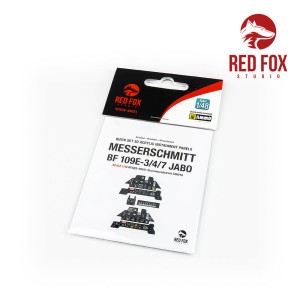 Red Fox Studio 1:48 RFSQS-48031 1/48 Messerschmitt Bf 109E-3/4/7 JABO (for Tamiya kit)