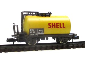 Atlas N 2472 Güterwagen Kesselwagen SHELL DB - o. OVP (6595H)