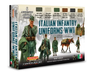 Lifecolor  CS50 Italian Infantry Uniforms WWI 6 x 22 ml