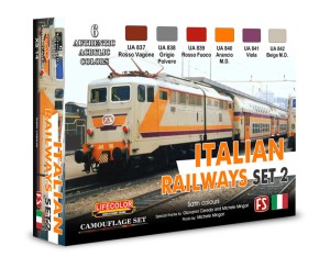 Lifecolor  XS14 Italian Railways Set # 2 6 x 22 ml