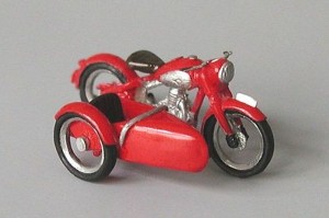 Hauler 1:87 HLR87159 Jawa 250 Perak with sidecar year1946