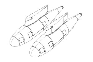 Brengun 1:72 BRL72223 Refueling pod KC-130J (2pcs)