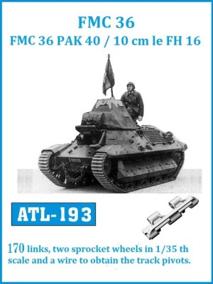 Friulmodel 1:35 ATL-193 Tracks for FCM 36 / FCM 36 PAK 40 / 10 cm le FH 16