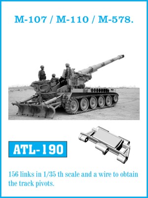 Friulmodel 1:35 ATL-190 Tracks for M-107 / M-110 / M-578