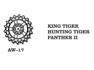 Friulmodel 1:35 AW-17 Tracks for King Tiger. Hunting Tiger Jagdpanther II Jagdpanther II