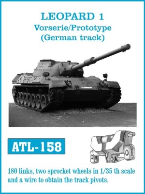 Friulmodel 1:35 ATL-158 Tracks for LEOPARD 1 Vorserie/Prototype (German track)