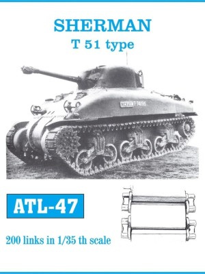 Friulmodel 1:35 ATL-047 Tracks for Sherman T 51 Type