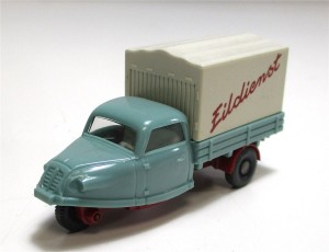 Modellauto H0 1:87 PKW Wiking Goliath Dreirad Pritsche/Plane (51-51)