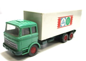 Modellauto H0 1:87 LKW Wiking Mercedes-Benz Koffer/Bühne CMA (51-70)