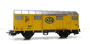 Spur H0 Fleischmann 5332 gedeckter Güterwagen "ASG" SJ ohne OVP (1590h)