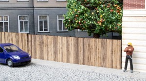 Noch H0 14213 Bretterwand 37,2 cm lang, 2,4 cm hoch