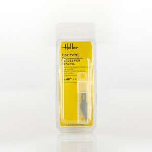 Heller  99008 Fine-point replacement blades for scalpel (5 pieces)