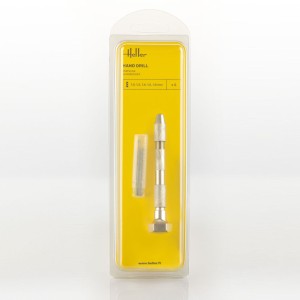 Heller  99019 Hand drill with five drills (1, 1.2, 1.4, 1.5, 1.8 mm)