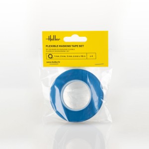 Heller  99014 Flexible masking tape set (1, 2, 3, 6 mm x 18 m)